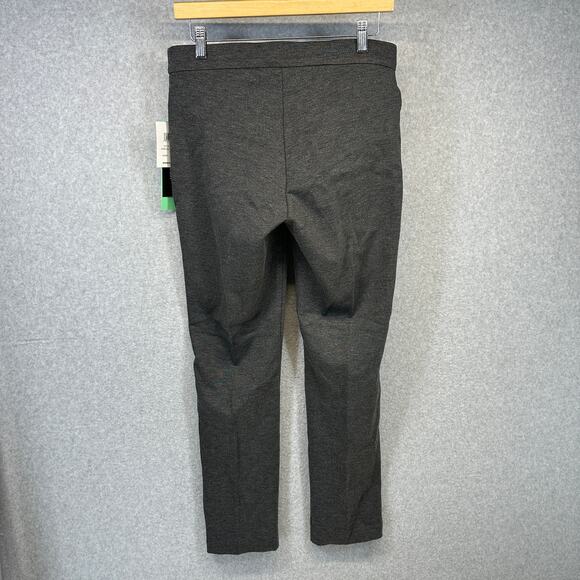 89th + Madison Pants Womens Size PM Charcoal Heather Gray Pull On Ankle Comfort - Picture 2 of 13